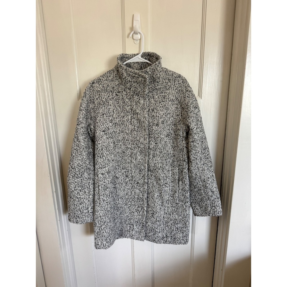 J.Crew Gray Boucle City Coat size 6